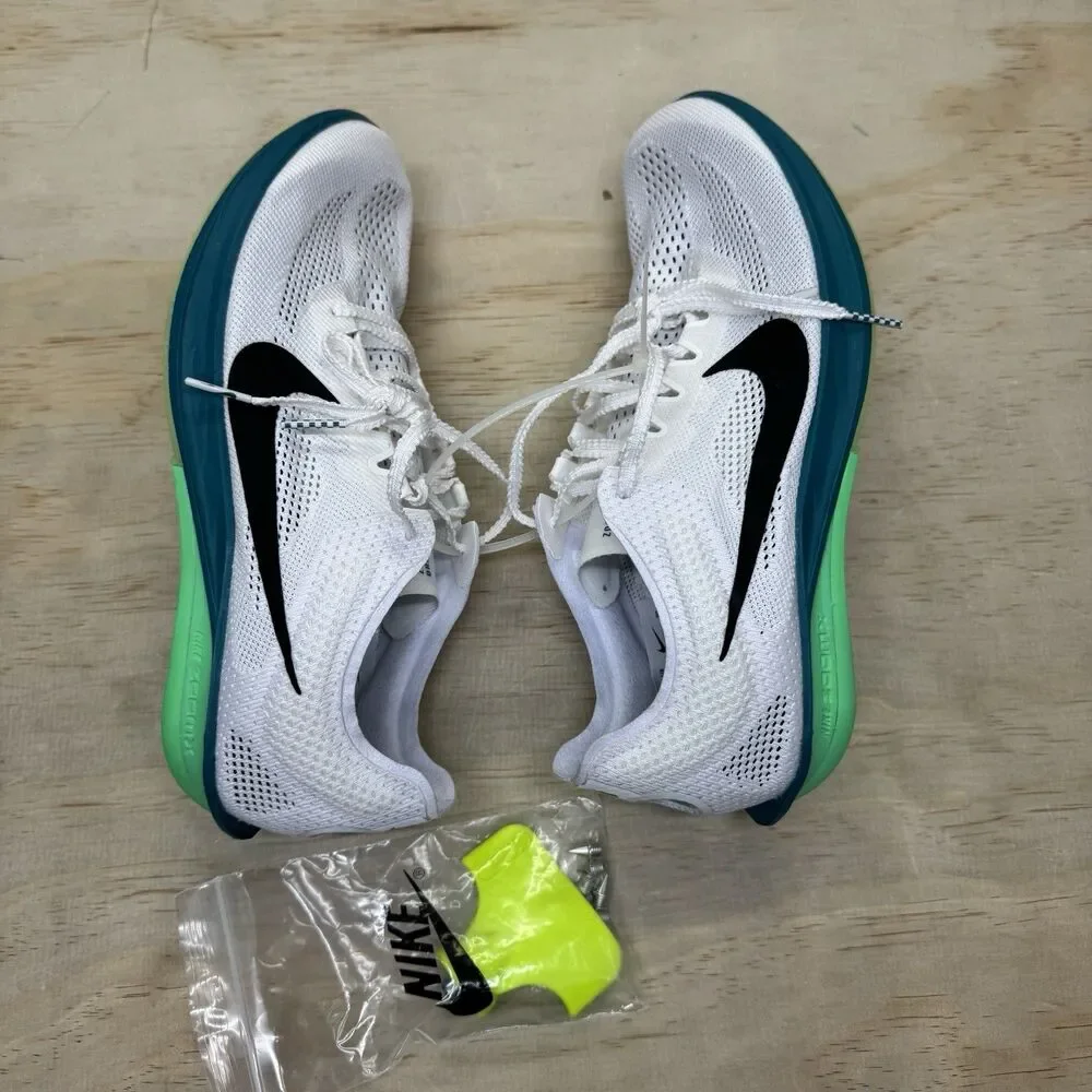NEW Nike ZoomX Dragonfly 2 White Bright Spruce Black FD8413-102 Mens Sz 8.5